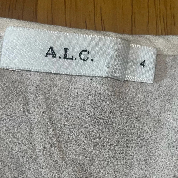 A.L.C. Annora 100% silk blouse, size 4. - Picture 4 of 6